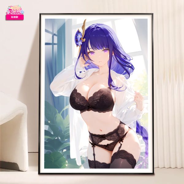 【海外代購】阿喵畫社 羞羞 雷電將軍 8k超大超清裝飾畫 