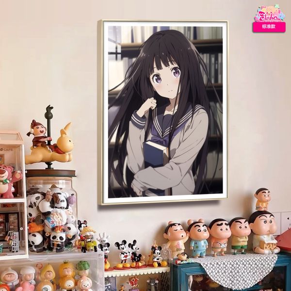 【海外代購】阿喵畫社 圖書館 小千同學 冰菓8k超清裝飾畫 