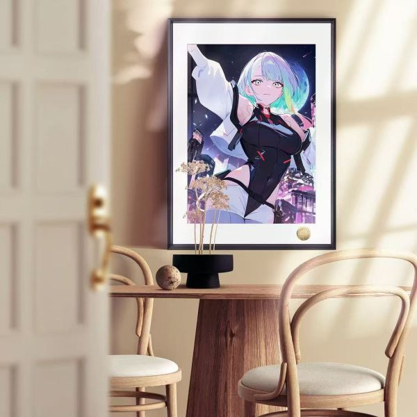 【海外代購】皇呱《賽博朋克露西》賽博朋克邊緣行者露西Lucyna裝飾畫 