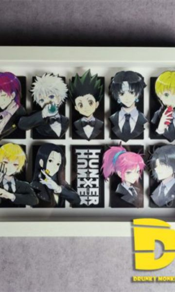 【海外代購】【46*34CM】醉猴組 Hunter 立體裝飾畫 