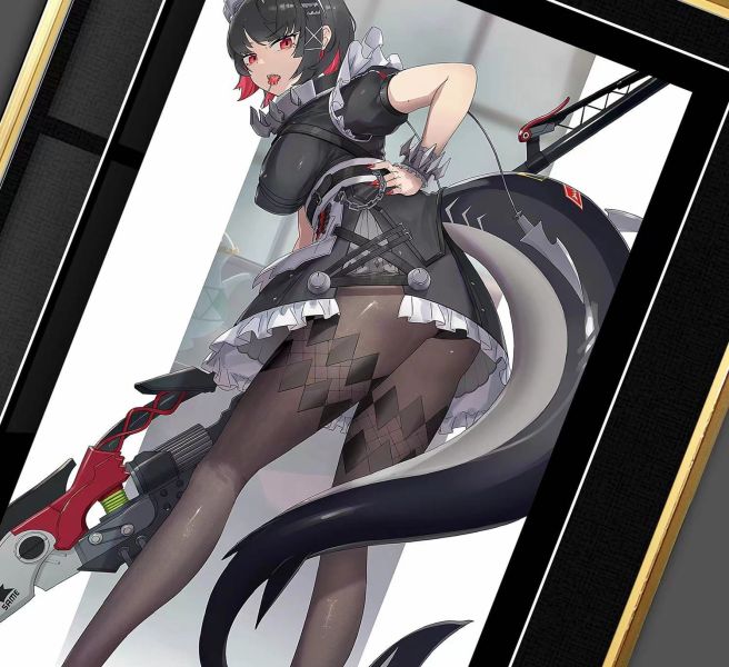 【海外代購】千鳥社 絕區 艾蓮喬 零鯊魚娘女僕Ellen裝飾畫 