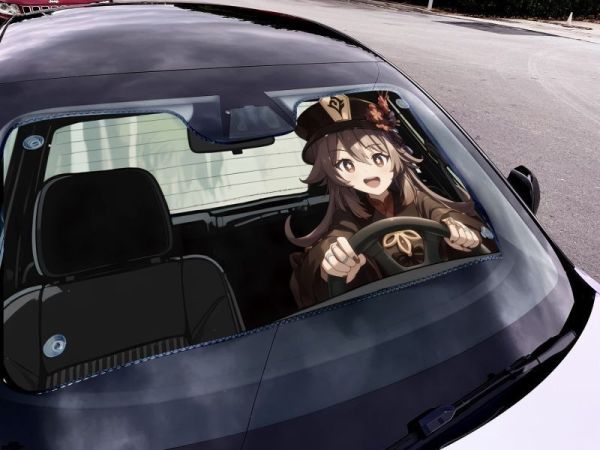 【海外代購】千鳥社 《汽車前擋遮陽-芙寧娜和胡桃》原神 