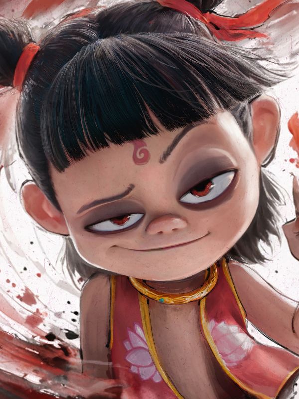 【海外代購】星空 哪吒之魔童鬧海 裝飾畫 