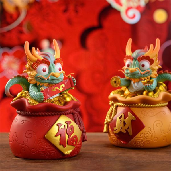 【海外代購】錦盒製物 招財祈福龍大吉 