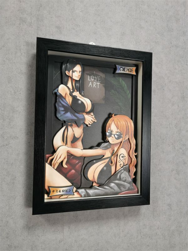 【海外代購】【33CM】泥棒貓 DSM-004 娜美 羅賓迷你 可月兌立體畫01 