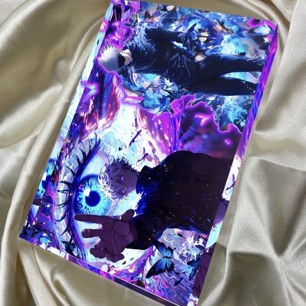 【海外代購】阿喵畫社 術式反轉 五條悟 1.9cm厚大號雙面透明收藏裝飾磚 