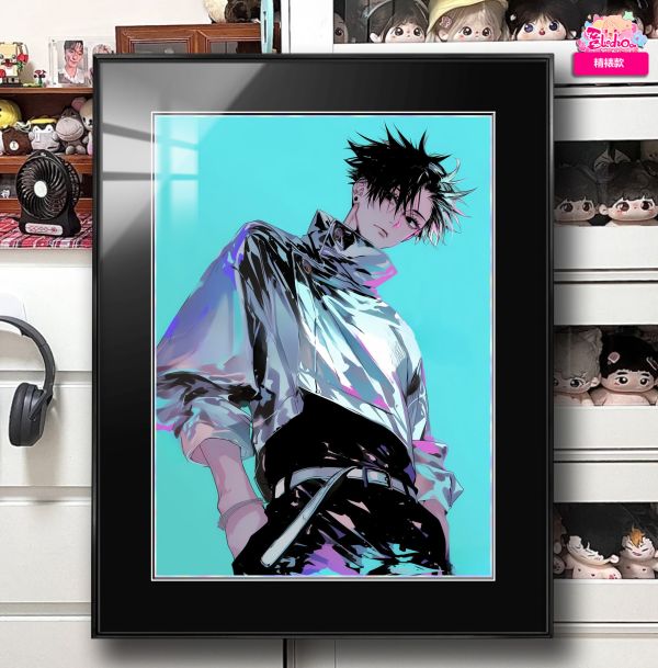 【海外代購】阿喵畫社 展館級 咒術回戰 男團 乙骨憂太 12k超清精裱畫 