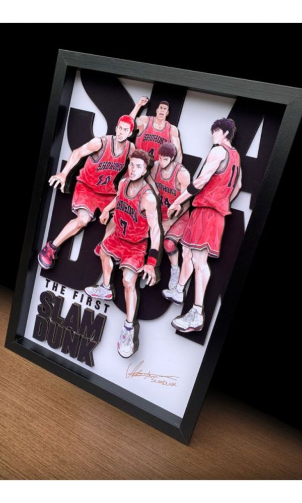 【海外代購】【40*60CM】神秘畫廊 灌籃高手2022大電影3D紙藝立體畫01 