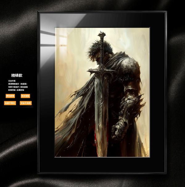 【海外代購】阿喵畫社 劍風傳奇 野狗不用墳墓 格斯 展館級8k超清精裱畫 