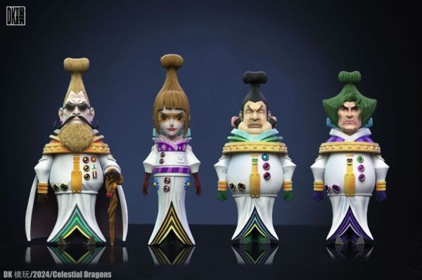 【海外代購】DK模玩 天龍人 四人物+地台+玻璃罩 