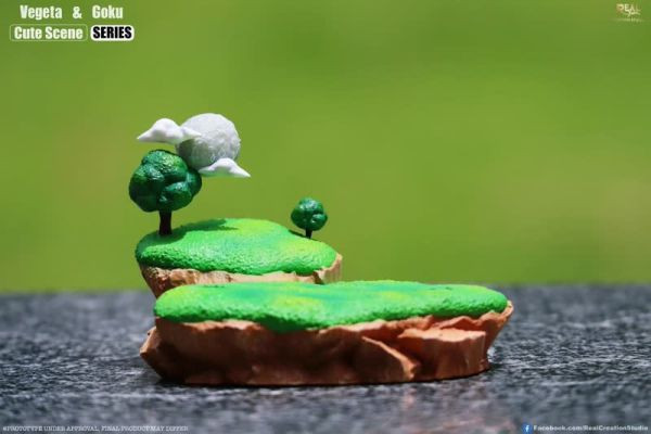 【預定】Real Creation Q 版場景系列第二彈 貝吼空 (悟空&貝吉塔） 