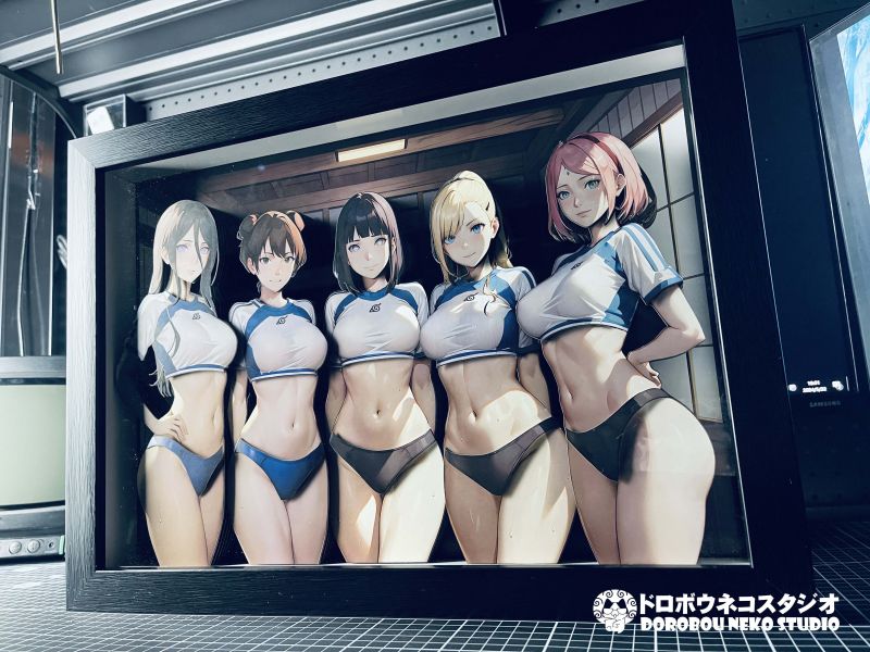 【海外代購】泥棒貓 DSMP-001 木葉女子田徑部 立體裝飾畫 