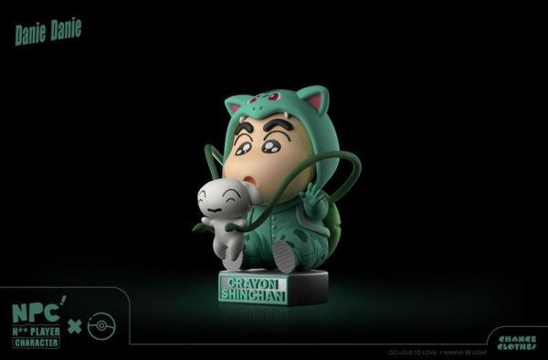 【海外代購】NPC 蠟筆小新 第二彈 小新 變裝 妙蛙種子 小火龍 傑尼龜 