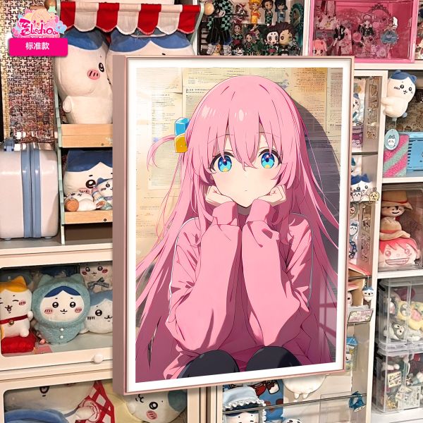 【海外代購】阿喵畫社 孤獨搖滾 波奇醬 後藤一里 超清裝飾畫 滑鼠墊 床頭地墊 