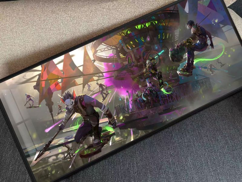 【海外代購】千鳥社 雙城之戰 祖安的反擊 英雄聯盟雙城之戰jinx金克絲艾克裝飾畫滑鼠墊 