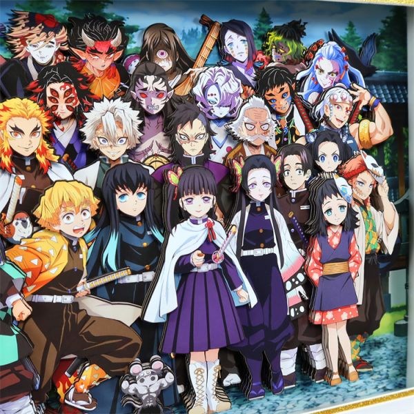 【海外代購】KALA HOME 炭治郎禰豆子九柱十二鬼月全家福裝飾畫01 