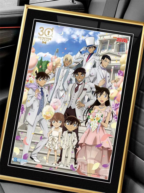 【海外代購】千鳥社 灰原哀小蘭工藤新裝飾畫 