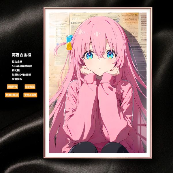 【海外代購】阿喵畫社 孤獨搖滾 波奇醬 後藤一里 超清裝飾畫 滑鼠墊 床頭地墊 