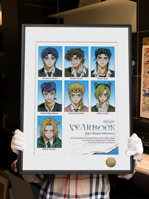 【海外代購】皇呱 JOJO校園年鑑 JOJO 的奇妙冒險裝飾畫 