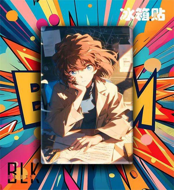 【海外代購】巴洛克 灰原哀名偵探柯南宮野志保雪莉裝飾畫/冰箱貼 