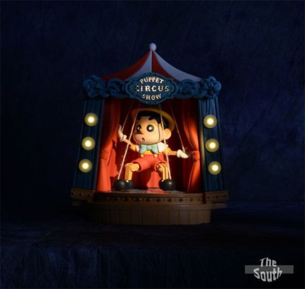 【海外代購】The South 提線木偶X蠟筆小新 