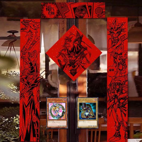 【海外代購】千鳥社 《遊戲王春聯》遊戲王武藤遊戲海馬青眼白龍王樣社長蛇年二次元春聯對聯春節 