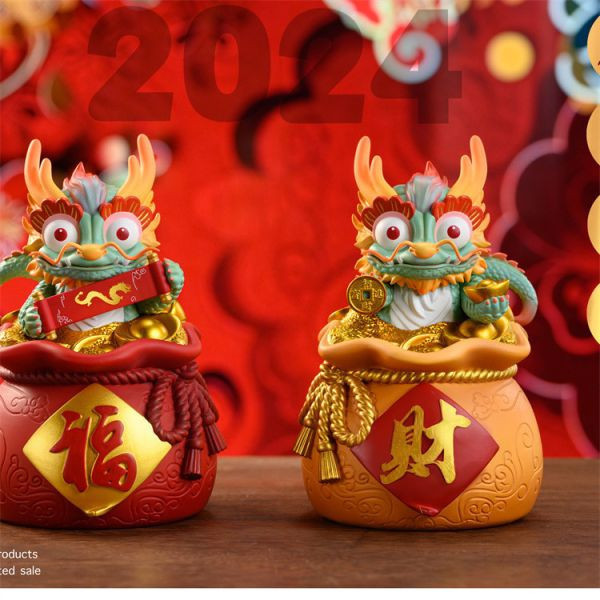 【海外代購】錦盒製物 招財祈福龍大吉 