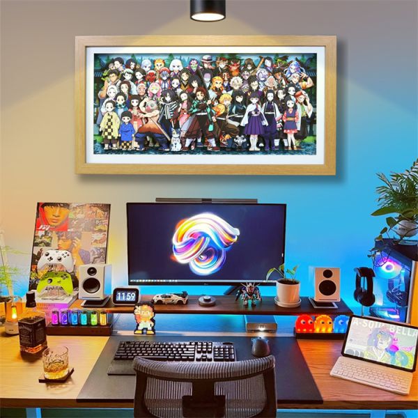 【海外代購】KALA HOME 炭治郎禰豆子九柱十二鬼月全家福裝飾畫01 