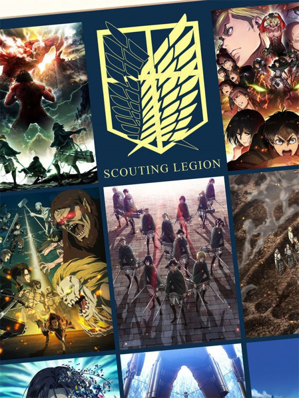 【海外代購】星空 進擊的巨人最終季 三笠艾倫兵長裝飾畫 