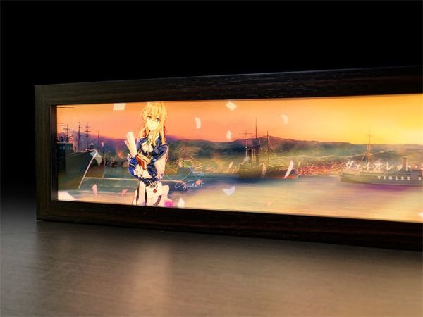 【海外代購】萌萌匠 紫羅蘭永恆花園 薇爾莉特 小夜燈 導光畫01 