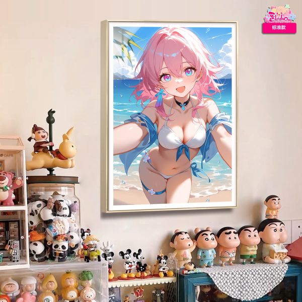 【海外代購】阿喵畫社 海風吹吹 三月七 8k超大超清裝飾畫 