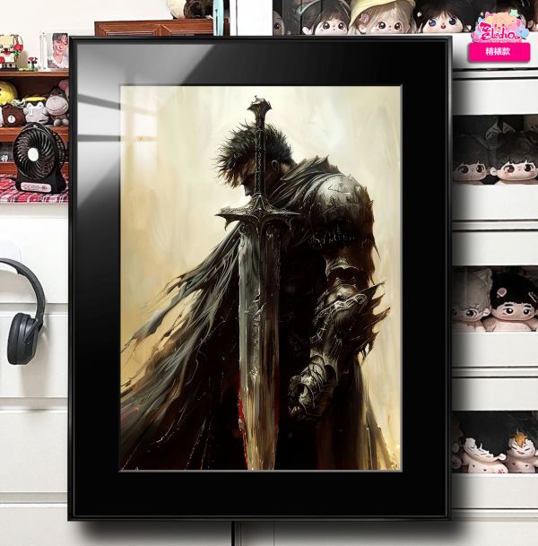 【海外代購】阿喵畫社 劍風傳奇 野狗不用墳墓 格斯 展館級8k超清精裱畫 