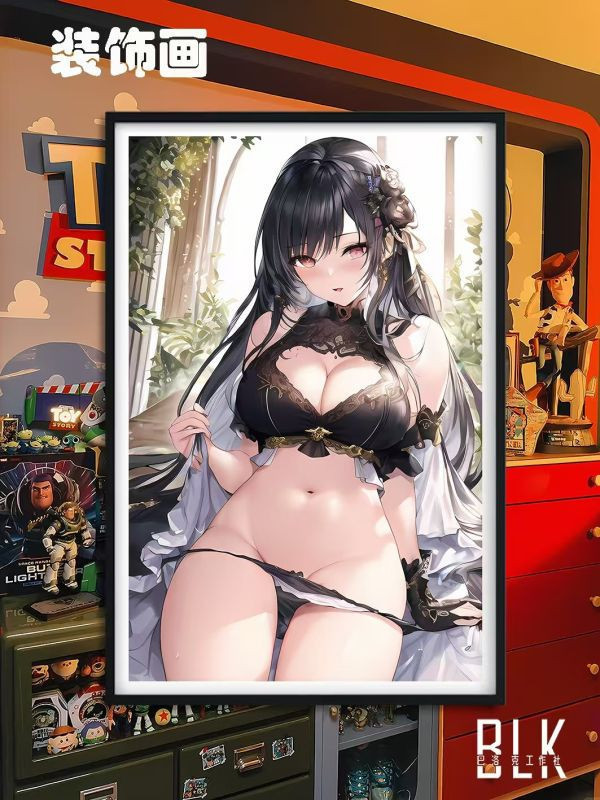 【海外代購】巴洛克 鎮海碧藍航線裝飾畫/冰箱貼 