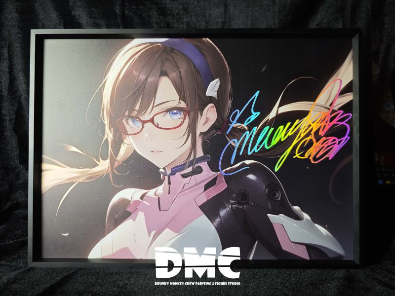 【海外代購】DMC Painting DMP-011 EVA聲優復刻簽名合金裝飾畫 Part.3 真希波 