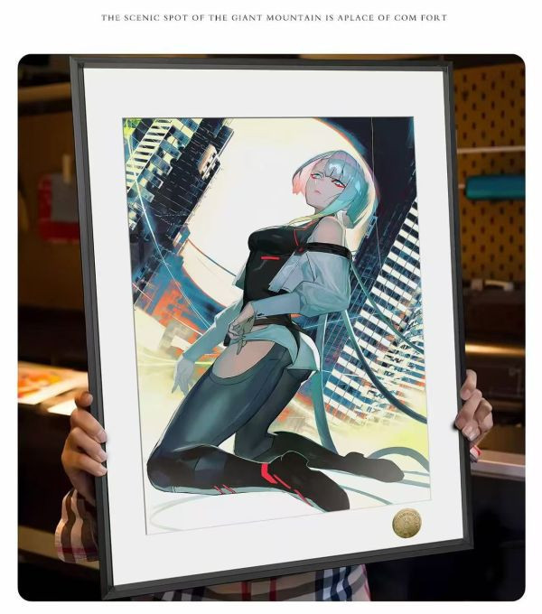 【海外代購】皇呱《賽博朋克露西》賽博朋克邊緣行者露西Lucyna裝飾畫 