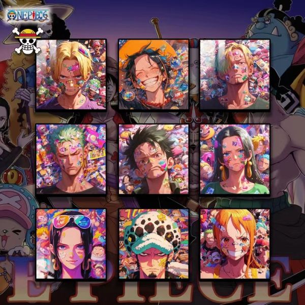 【海外代購】阿喵畫社 海賊王大頭貼九宮格 