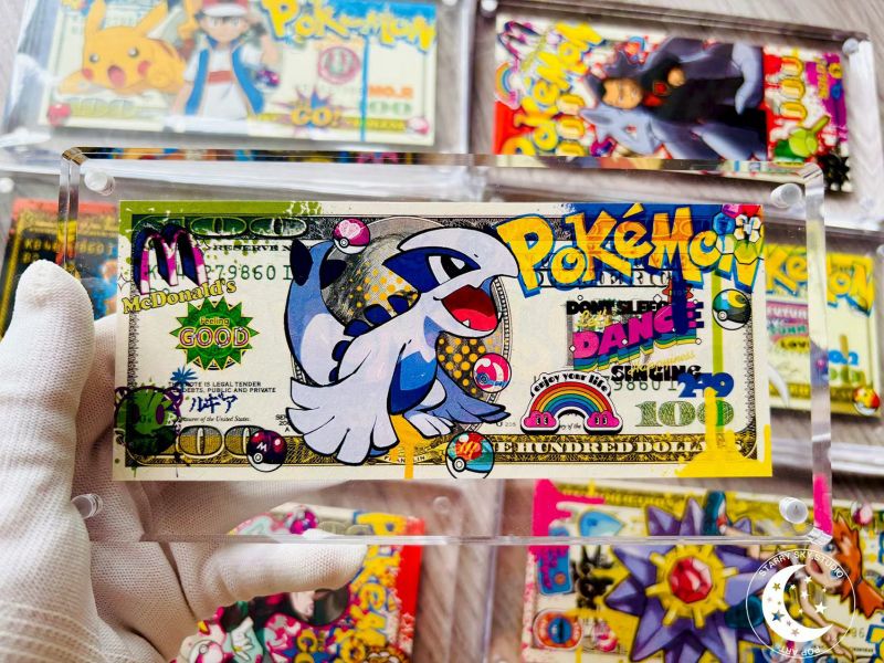 【海外代購】星空 《寶可夢鳳王洛奇亞美金版畫磚》神奇寶貝神奇寶貝 