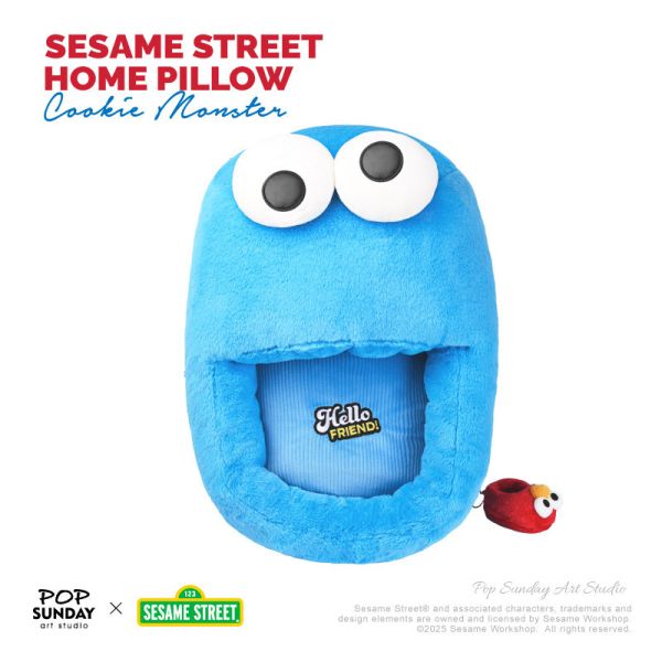 【海外代購】POPSUNDAY 流行週日 芝麻街 芝麻街居家抱枕 