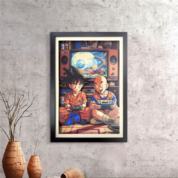 【海外代購】萌萌匠 七龍珠悟空小林鳥山明手辦牆立體裝飾畫 