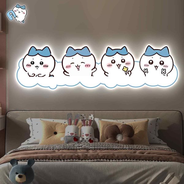 【海外代購】阿喵畫社 小八橫款 床頭氛圍超長燈帶畫 