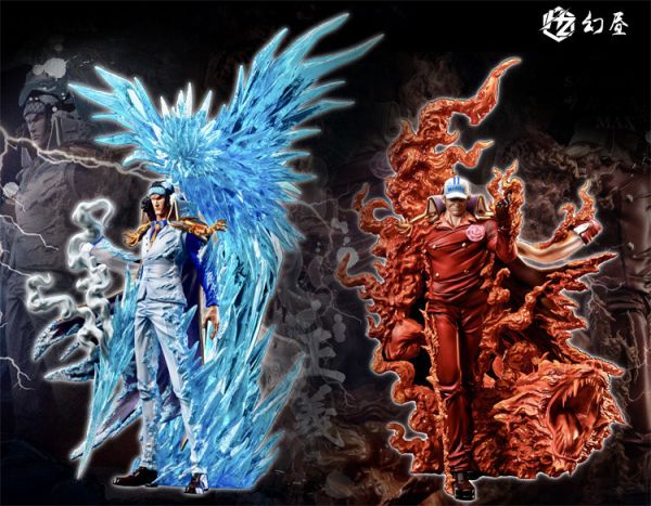 【海外代購】幻晝 冰與火 赤犬 青雉 雕像 