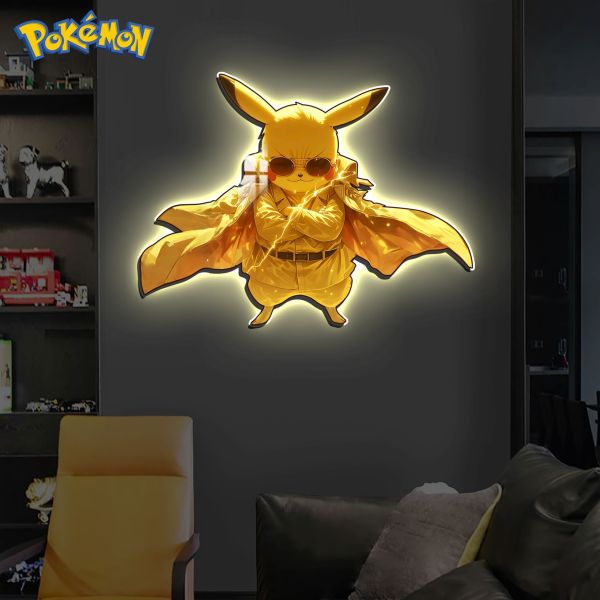 【海外代購】阿喵畫社 黃猿皮卡丘裝飾畫 滑鼠墊 