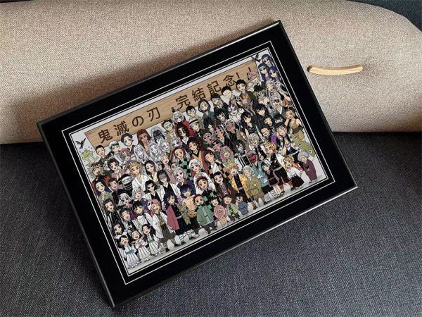 【海外代購】千鳥社 完結紀念炭治郎祢豆子善逸全家福裝飾畫01 