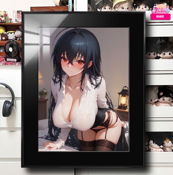 【海外代購】阿喵畫社 羞羞 赤瞳 展館級8k超清精裱畫 