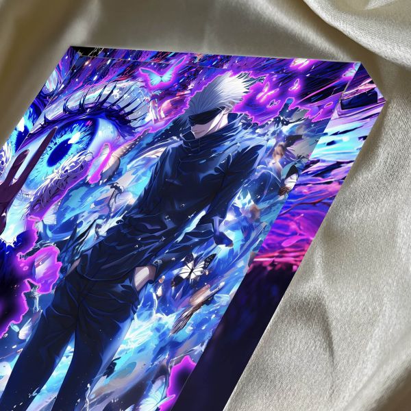 【海外代購】阿喵畫社 術式反轉 五條悟 1.9cm厚大號雙面透明收藏裝飾磚 