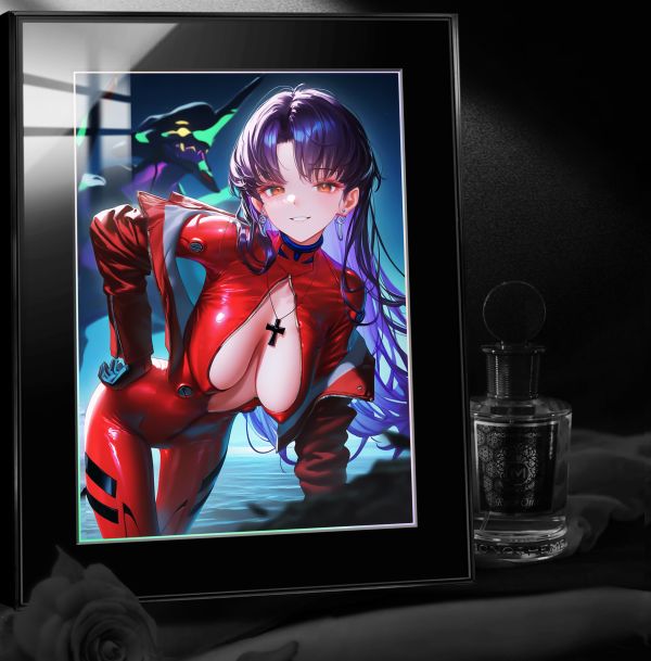 【海外代購】阿喵畫社 EVA 葛城美里 展館級8k超清精裱畫 