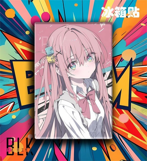 【海外代購】巴洛克 波奇醬孤獨搖滾後藤一里後藤獨裝飾畫/冰箱貼 