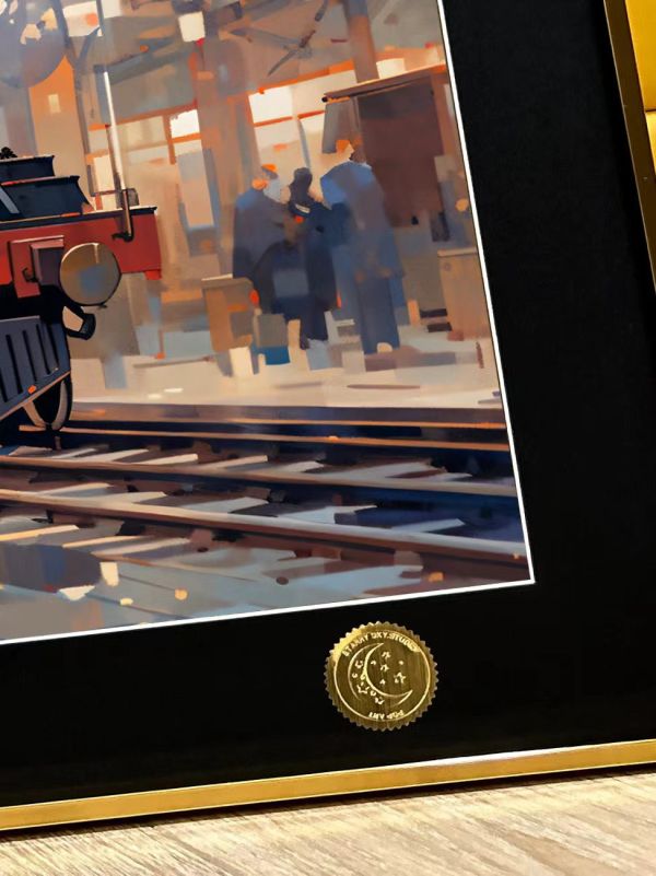 【海外代購】星空 九又四分之三月台 裝飾畫 