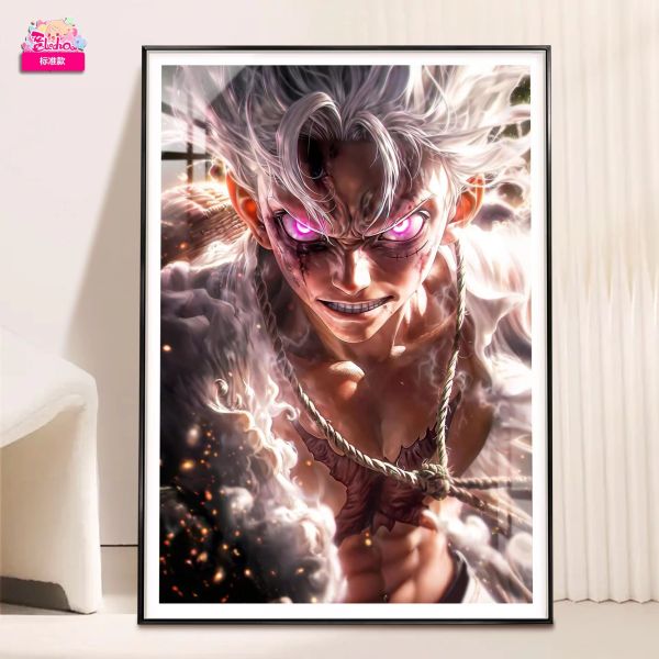 【海外代購】阿喵畫社 心臟聲！ 太陽神尼卡 五檔魯夫 8k超大超清裝飾畫 
