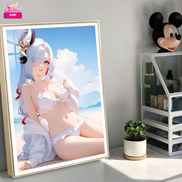 【海外代購】阿喵畫社 海風吹吹 申鶴 超清8k裝飾畫 